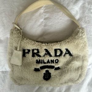 Re-Edition 2000 faux fur mini bag